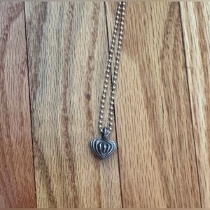 Largos Caviar Heart Vintage Necklace